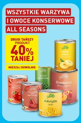 Groszek konserwowy All Seasons promocja w Aldi
