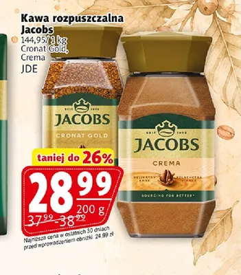 Kawa rozpuszczalna Jacobs Crema promocja w Prim Market