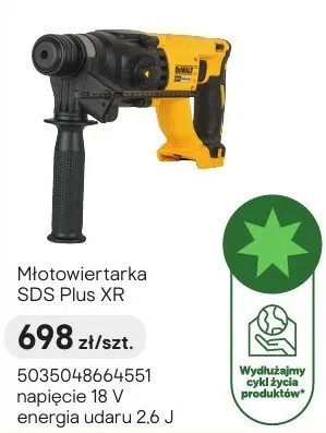 Młotowiertarka SDS Plus XR promocja w Castorama
