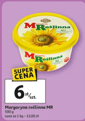 Margaryna roślinna MR promocja w Auchan