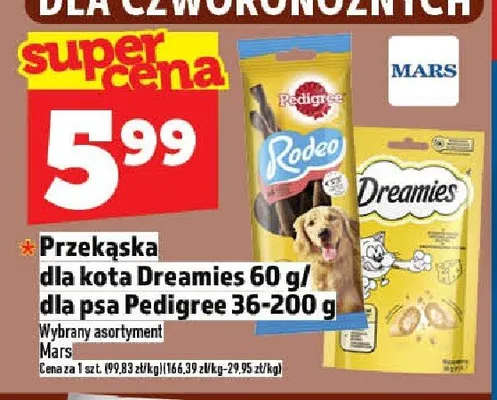 Przekąska dla kota Dreamies promocja w TOPAZ