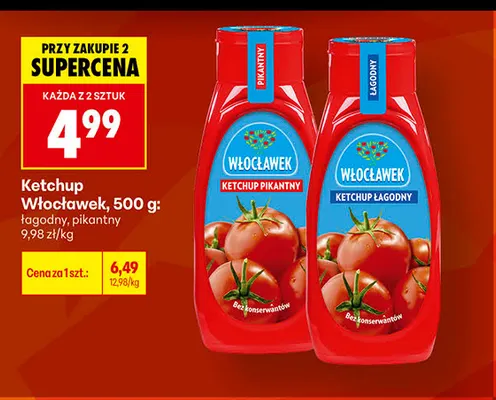Ketchup Włocławek łagodny promocja w Biedronka