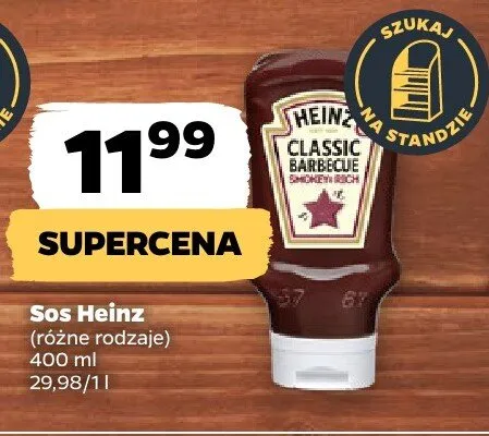 Sos Classic Barbecue Heinz promocja w Netto