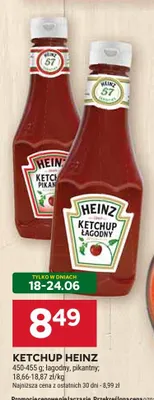 Ketchup pikantny Heinz promocja w Stokrotka