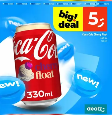 Napój gazowany Coca-Cola Cherry Float promocja w Dealz