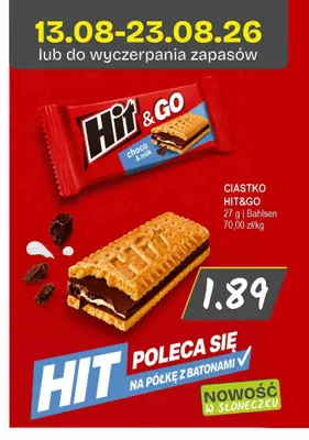 Ciastko Hit & Go promocja w Słoneczko