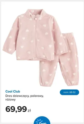 Dres dziewczęcy polarowy różowy Cool Club promocja w Smyk