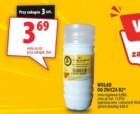 Wkład do znicza B2* promocja w Arhelan