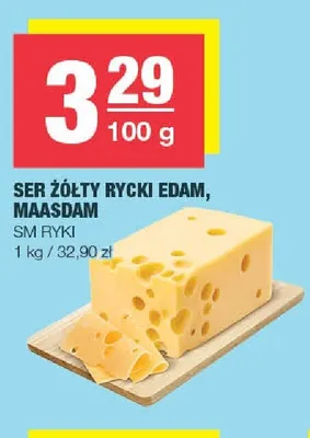 Ser żółty Rycki Edam promocja w SPAR