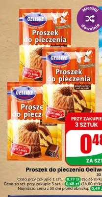 Proszek do pieczenia Gellwe promocja w Dino