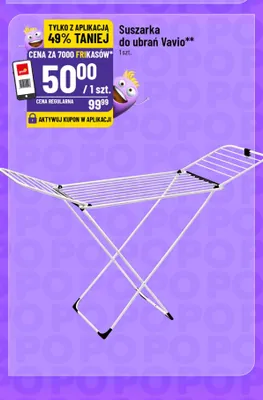 Suszarka do ubrań Vavio promocja w POLOmarket
