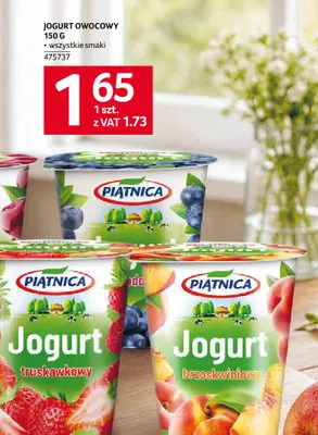Jogurt owocowy wiśniowy Piątnica promocja w Selgros