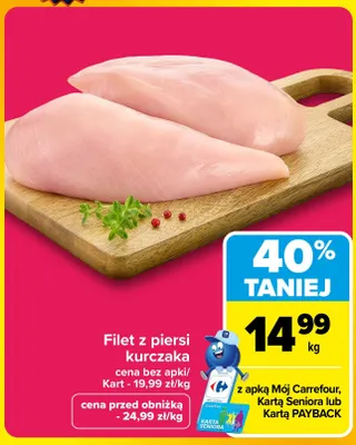 Filet z piersi kurczaka promocja w Carrefour