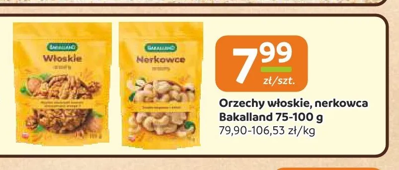 Orzechy nerkowca Bakalland promocja w Gama