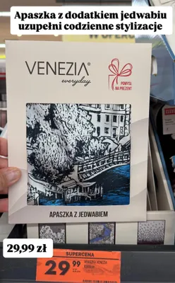 Apaszka z jedwabiem Venezia 65x65cm promocja w Biedronka