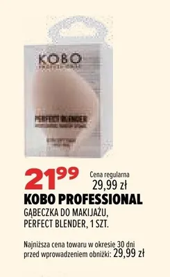 Gąbeczka do makijażu Kobo Professional Perfect Blender promocja w Drogerie Natura
