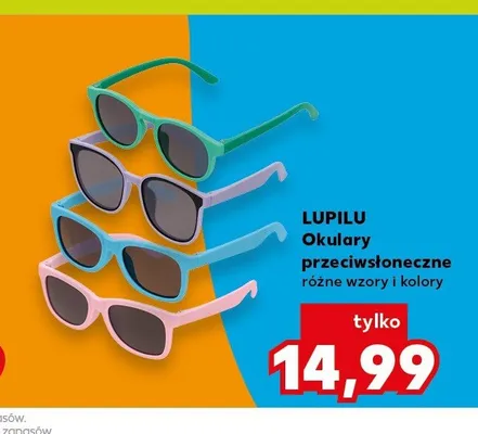 Okulary przeciwsłoneczne Lupilu promocja w Kaufland
