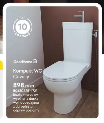 Kompakt WC GoodHome Cavally promocja w Castorama