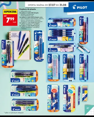 Długopis wymazywalny Pilot Frixion Ball Stick 2-pak promocja w Biedronka