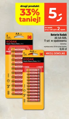 Baterie Kodak Aaa promocja w Dealz