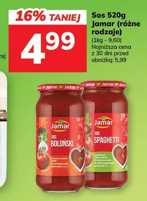 Sos boloński Jamar promocja w Hitpol