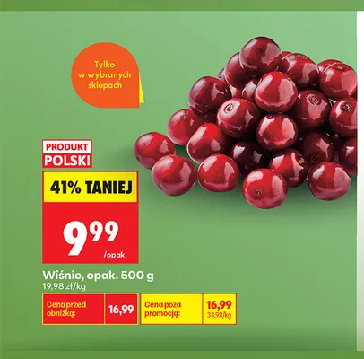 Wiśnie promocja w Biedronka