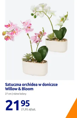 Sztuczna orchidea w doniczce promocja w Action