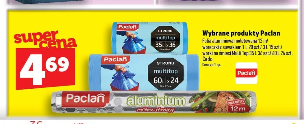 Woreczki z suwakiem Paclan 1 l promocja w TOPAZ