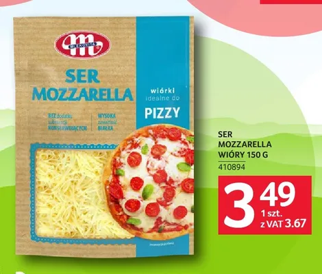 Ser Mozzarella wióry Mlekovita promocja w Selgros