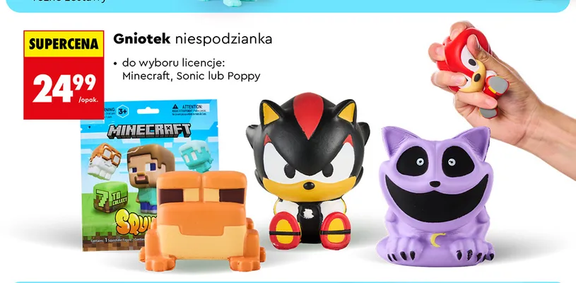 Gniotek niespodzianka Sonic promocja w Biedronka