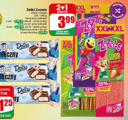 Żelki Zozole Run promocja w Dino
