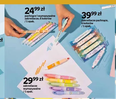 Zakreślacze pachnące i wymazywalne promocja w Empik