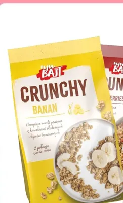 Musli crunchy Nju Bajt banan promocja w Dino