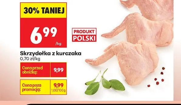 Skrzydełka z kurczaka polskie promocja w Biedronka