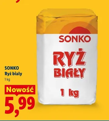 Ryż biały Sonko promocja w Lidl