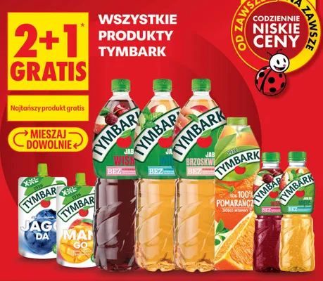 Napój Tymbark Jabłko Mięta promocja w Biedronka