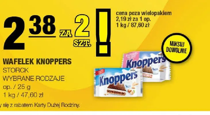 Wafelek Knoppers promocja w SPAR