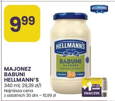 Majonez babuni Hellmann's promocja w Stokrotka