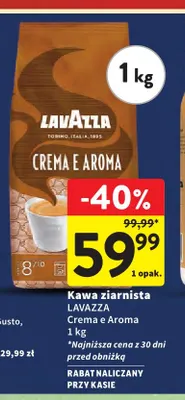 Kawa ziarnista Lavazza Crema e Aroma promocja w Intermarche