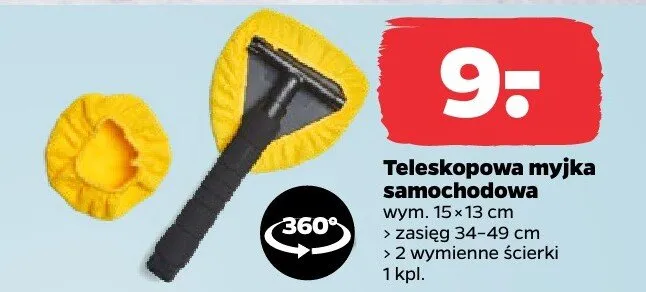 Teleskopowa myjka samochodowa promocja w Netto