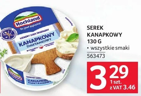 Serek kanapkowy 130 g wszystkie smaki promocja w Selgros