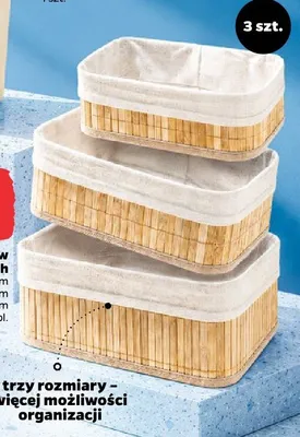 Zestaw koszyków bambusowych Netto promocja w Netto