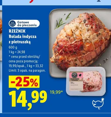 Rolada indycza z pietruszką Rzeźnik promocja w Lidl