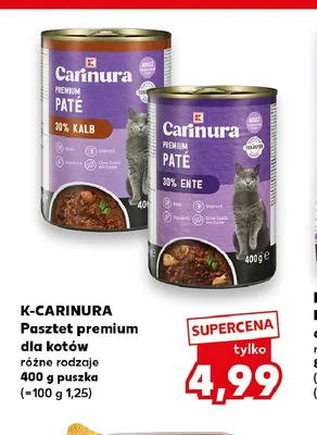 Pasztet premium dla kotów K-Carinura promocja w Kaufland