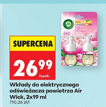 Wkłady do elektrycznego odświeżacza powietrza Air Wick promocja w Biedronka