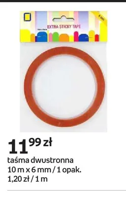 Taśma dwustronna 10m x 6mm promocja w Empik
