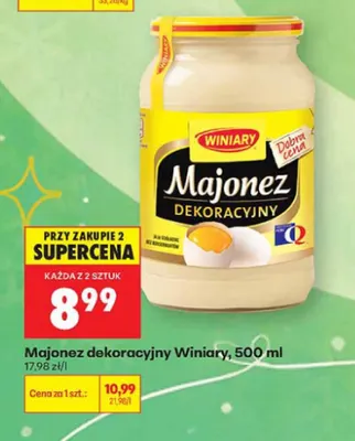 Majonez dekoracyjny Winiary promocja w Biedronka