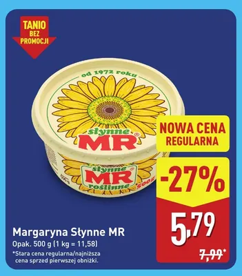 Margaryna Słynne MR promocja w Aldi