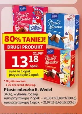 Ptasie mleczko E.Wedel Macchiato z malinami promocja w Auchan