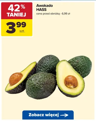 Awokado Hass promocja w Carrefour